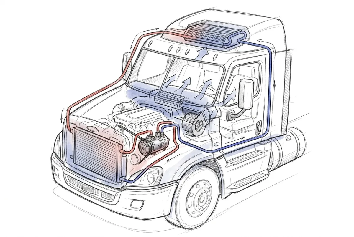 commercial vehicle AC parts