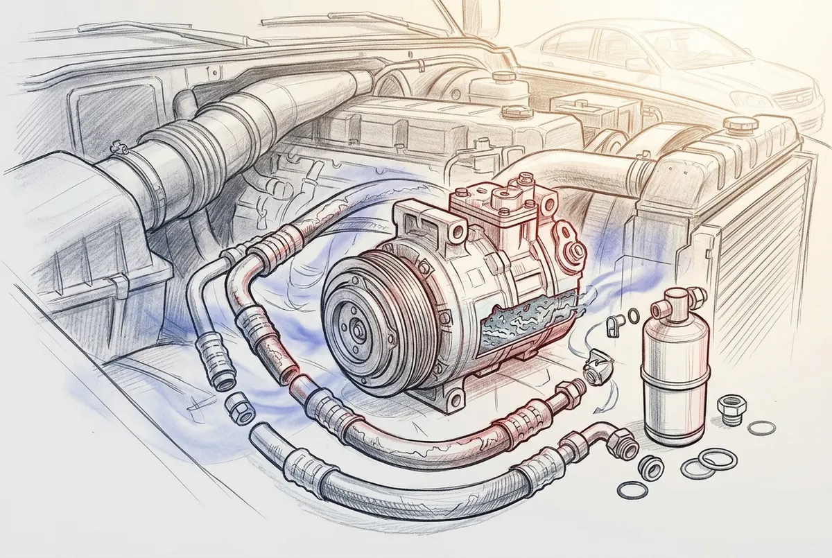 What Are the Most Important Commercial Vehicle AC Parts?