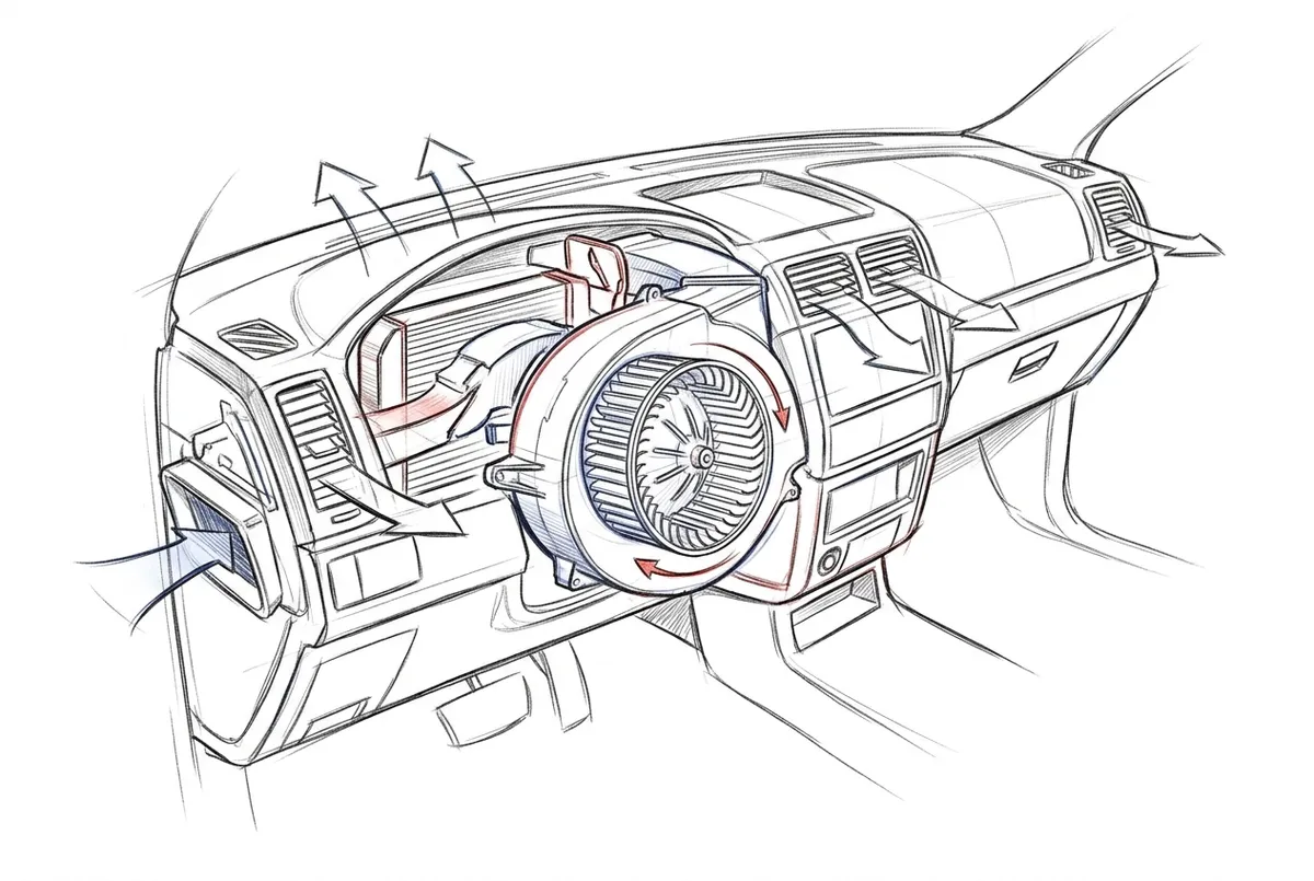 truck AC blower motor repair