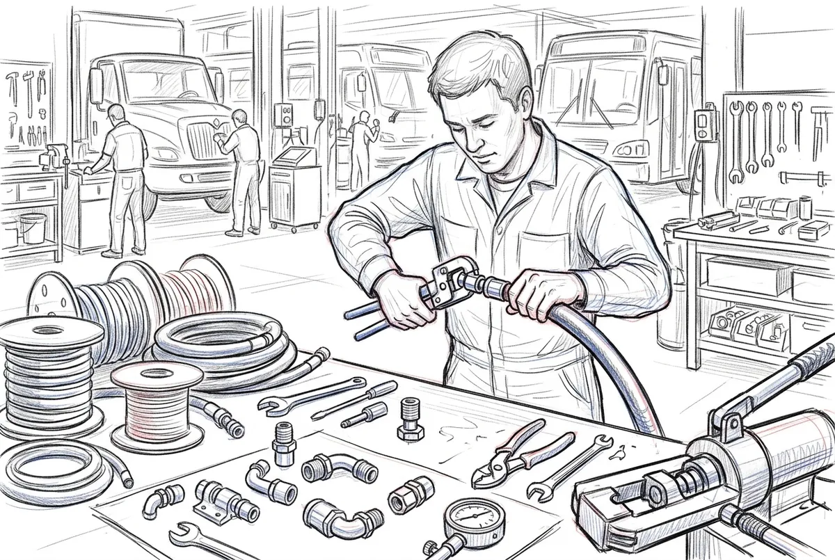 fleet AC hose fabrication