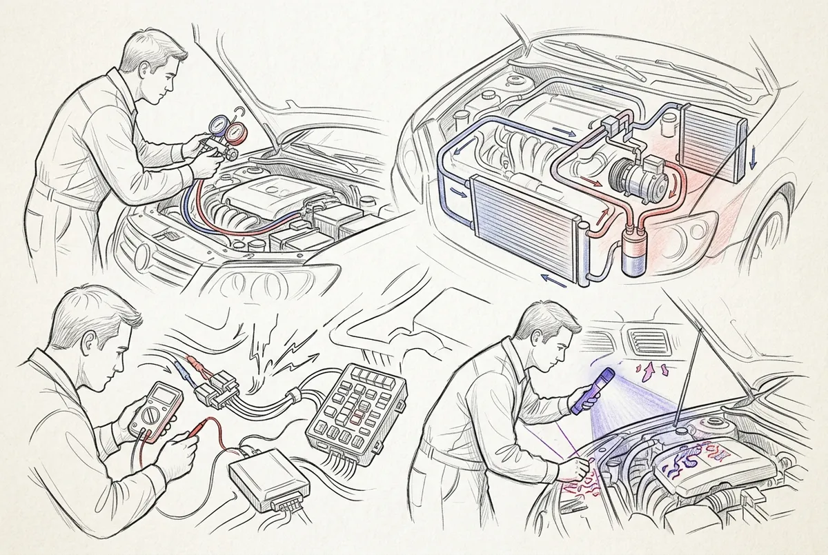how much does a car ac diagnostic cost