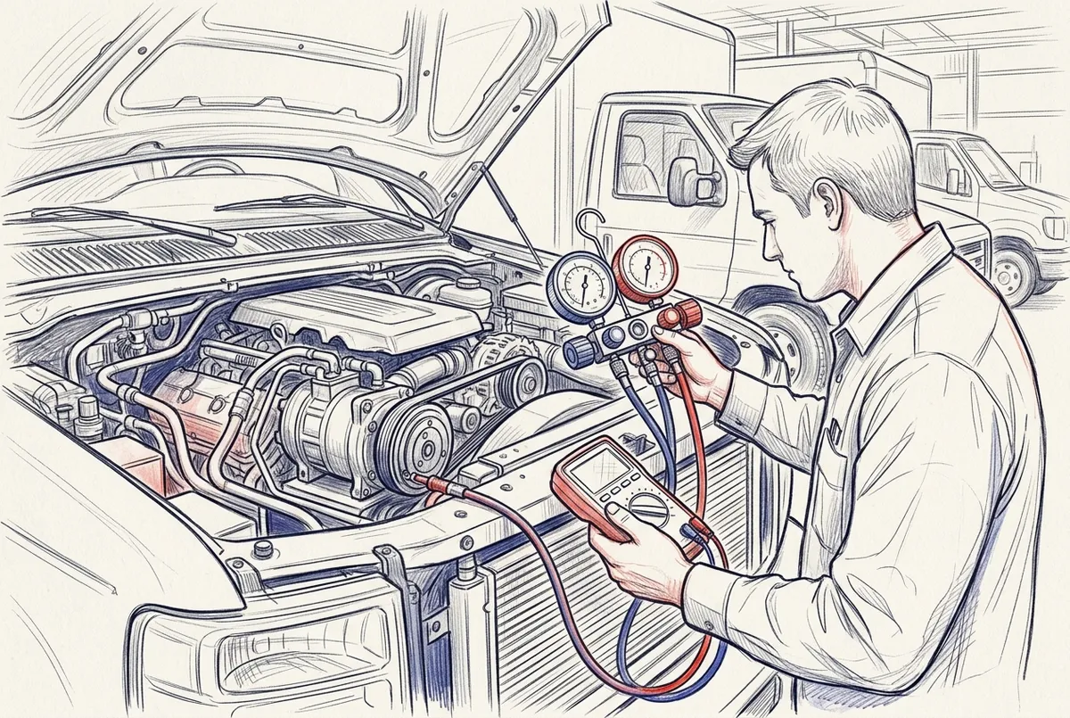 fleet vehicle AC diagnostics