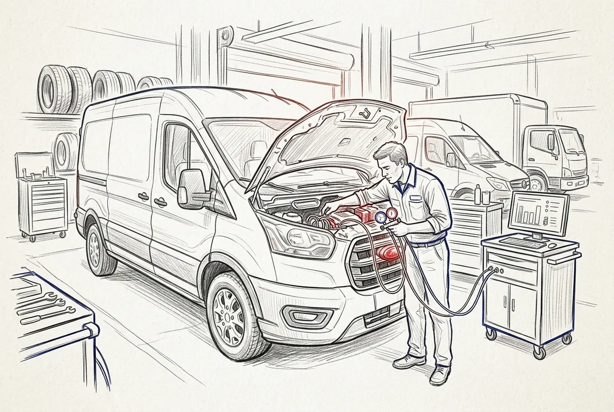 fleet vehicle AC diagnostics