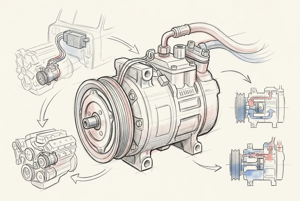 OEM truck AC compressors