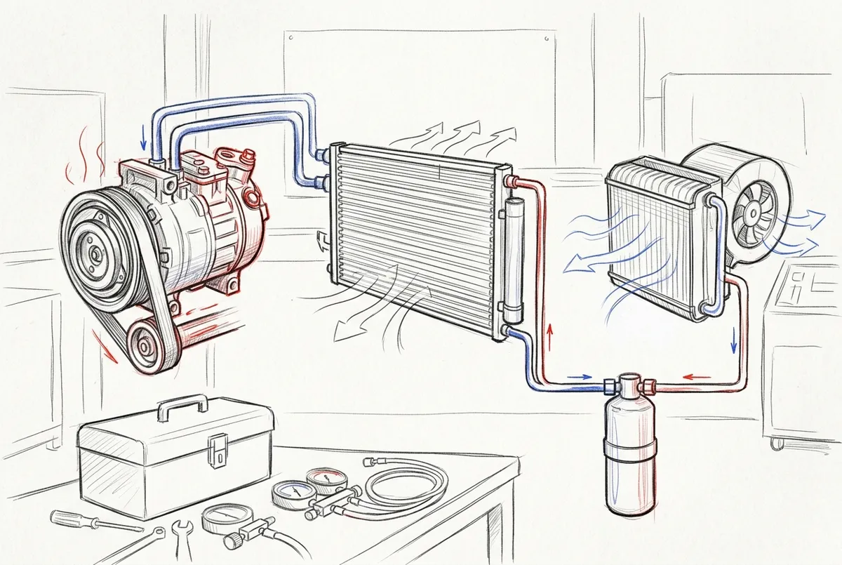 bus AC system maintenance
