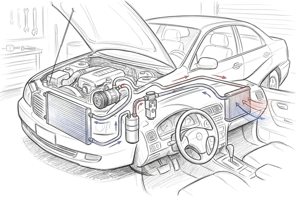 air conditioner repair car