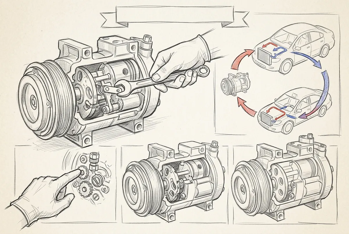 how to repair ac compressor