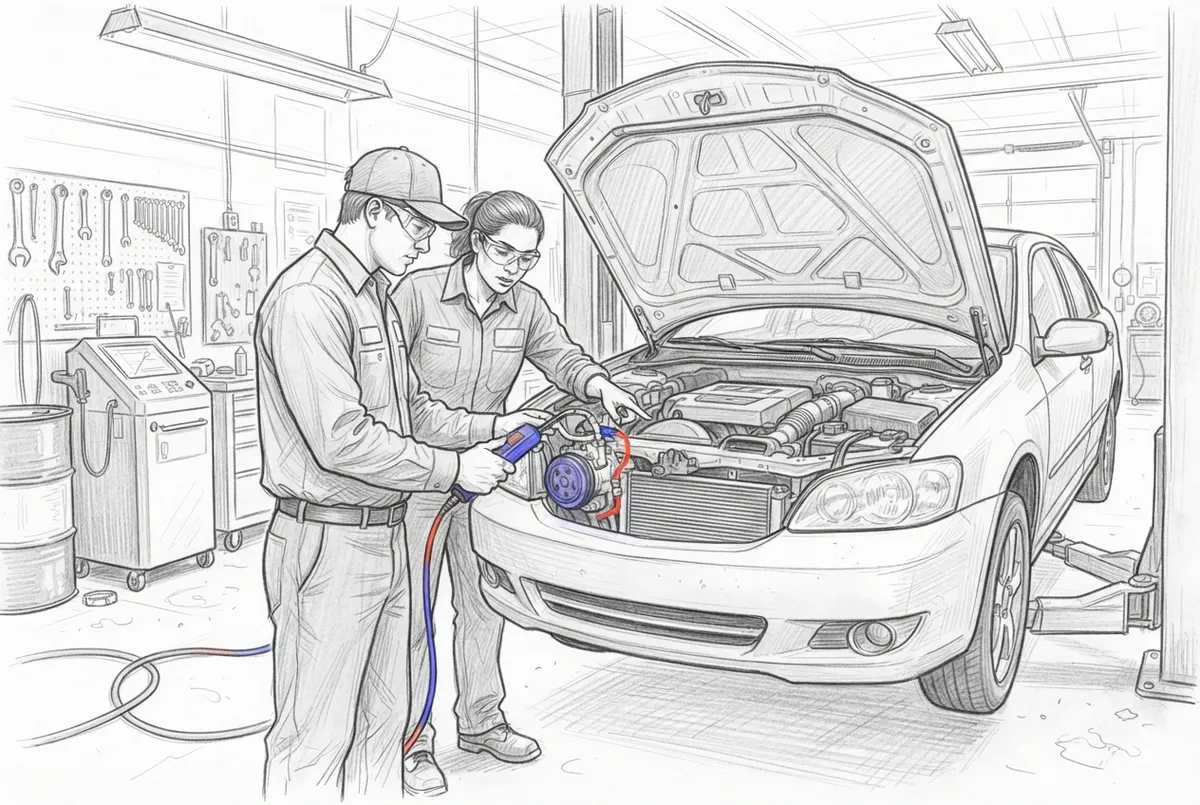 a/c car repair shop