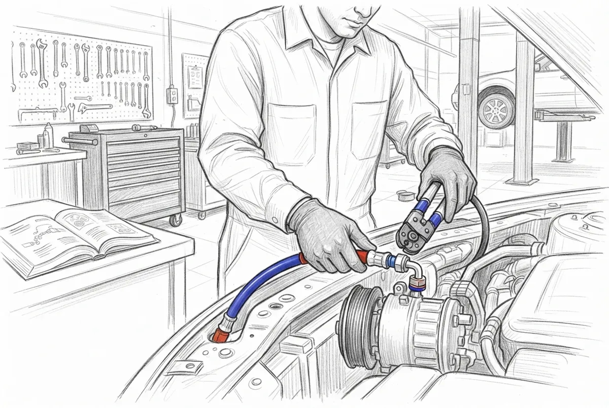 Aeroquip EZ Clip fitting and hose