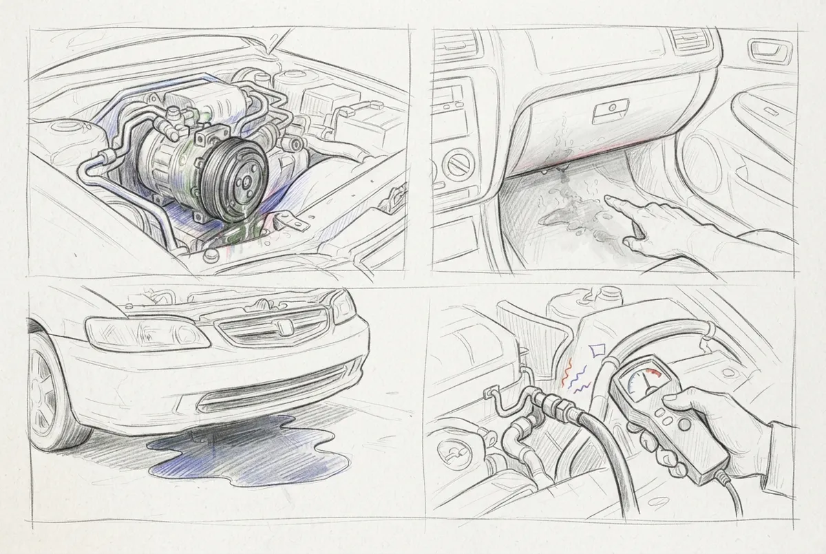 ac leak repair automotive