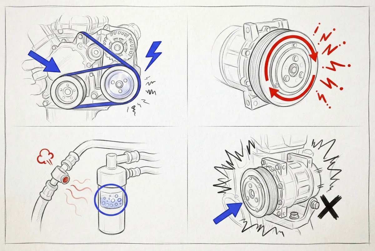 car ac making noise what to do